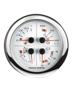 Volvo Penta 4-in-1 gauge (110mm) - 3885215