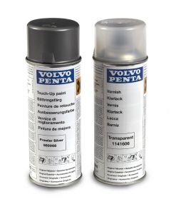 Volvo Penta Paint Drive - Silver + Clear Varnish - VP889968